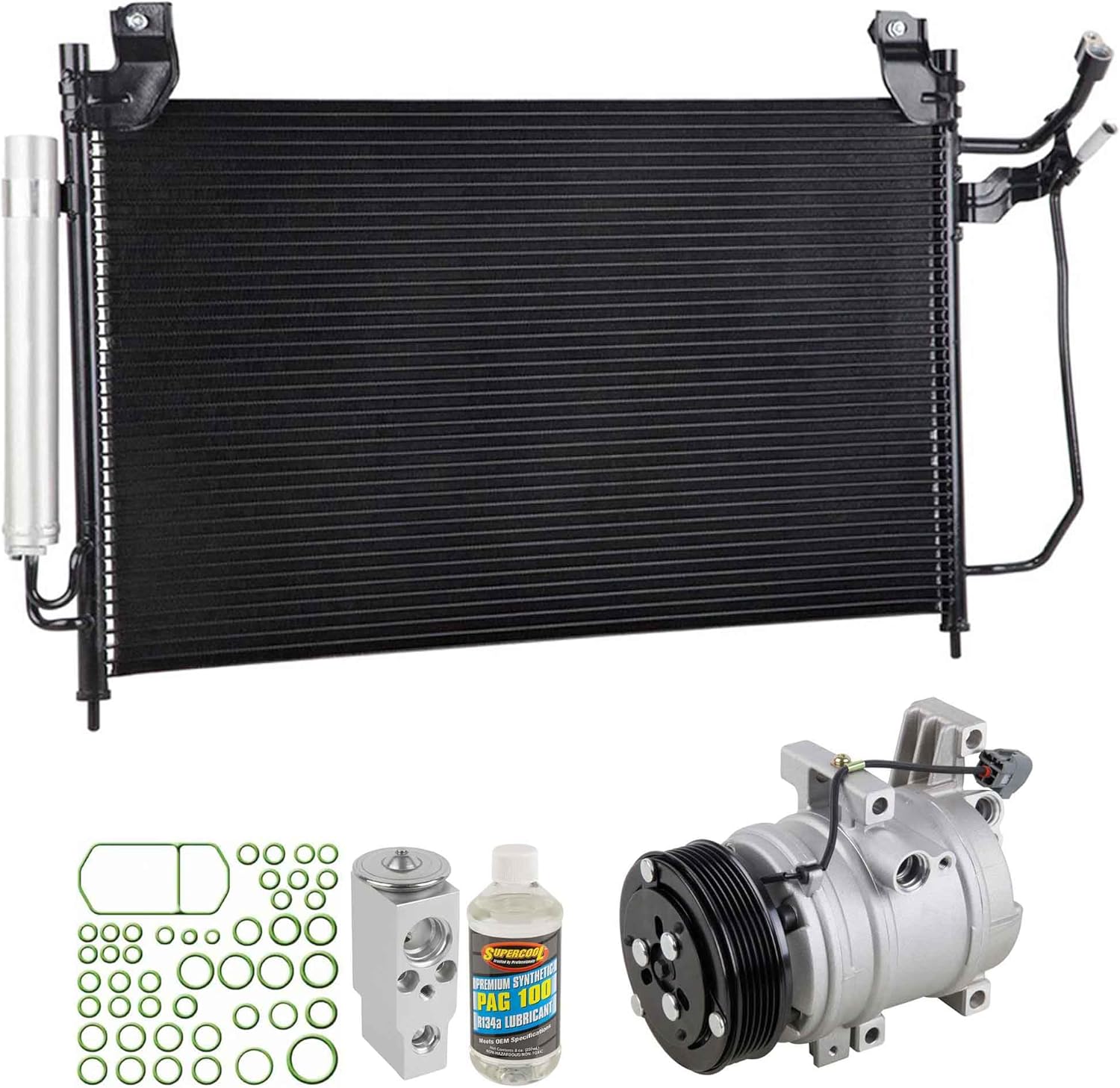 For Mazda CX-7 2007 2008 2009 A/C Kit w/AC Compressor Condenser & Drier - BuyAutoParts 61-89862GL New