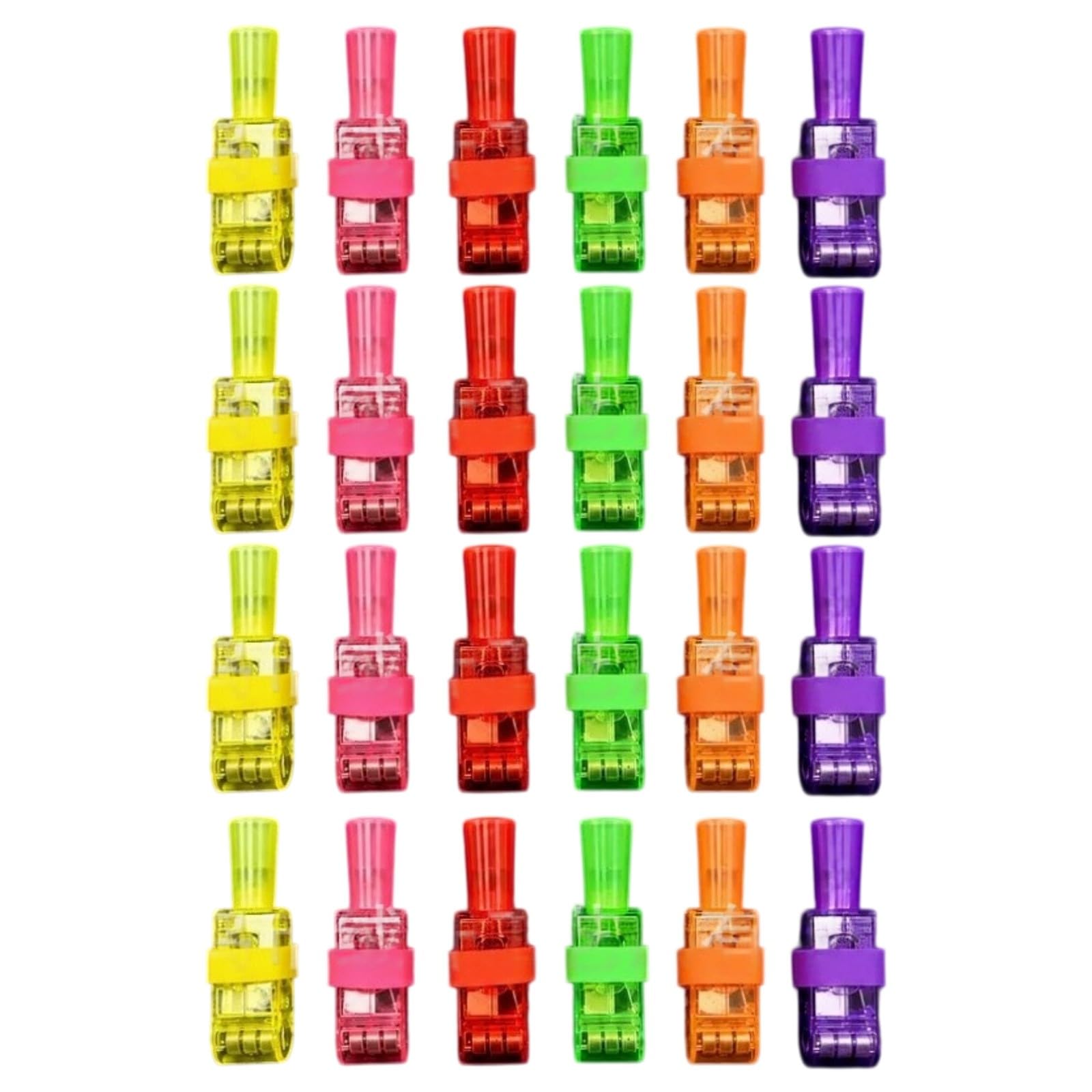 Halloween Finger Lights, Colorful Finger Projector Lights，A5*24Pc