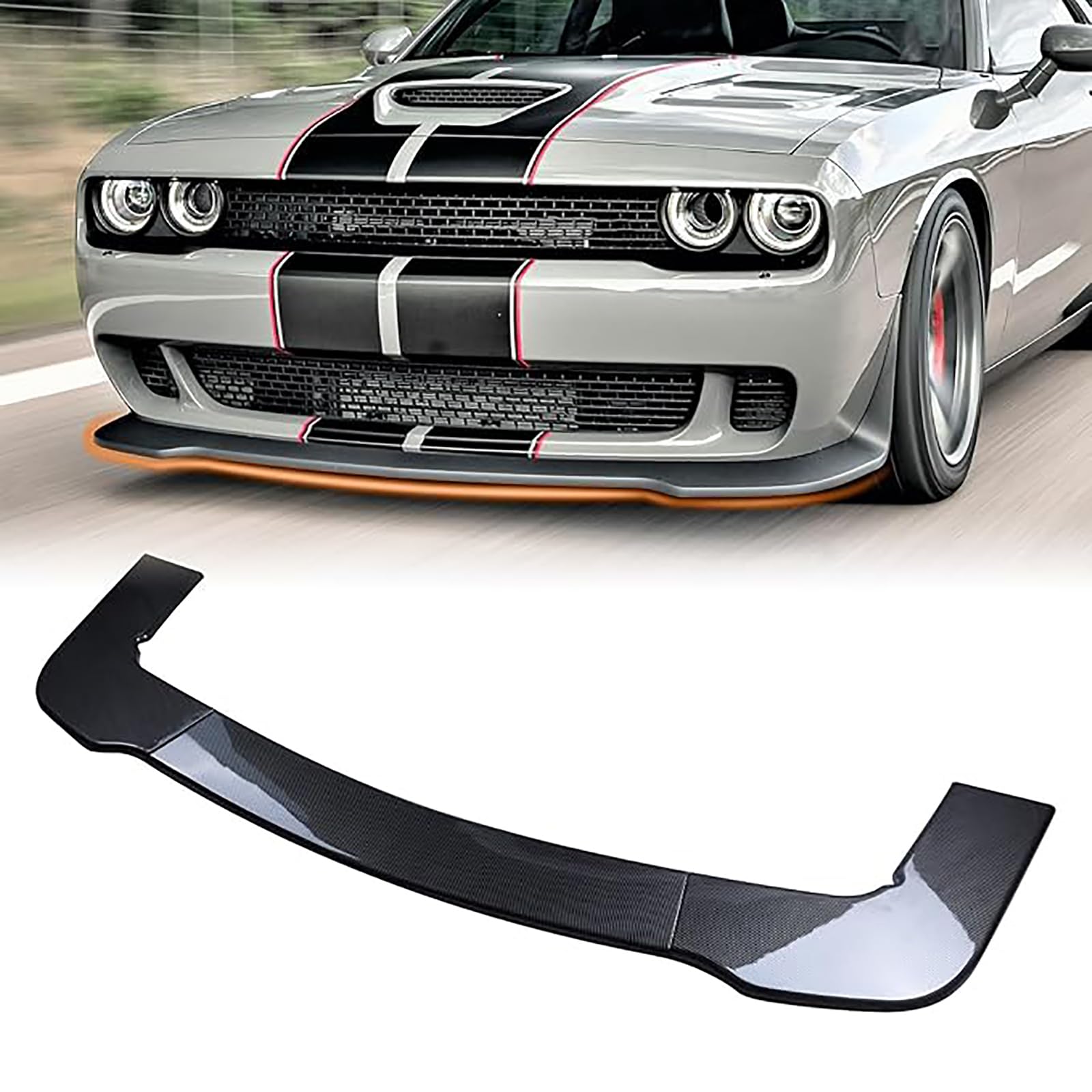 Front Bumper Lip for Dodge Challenger SXT SRT Hellcat 2012-2023