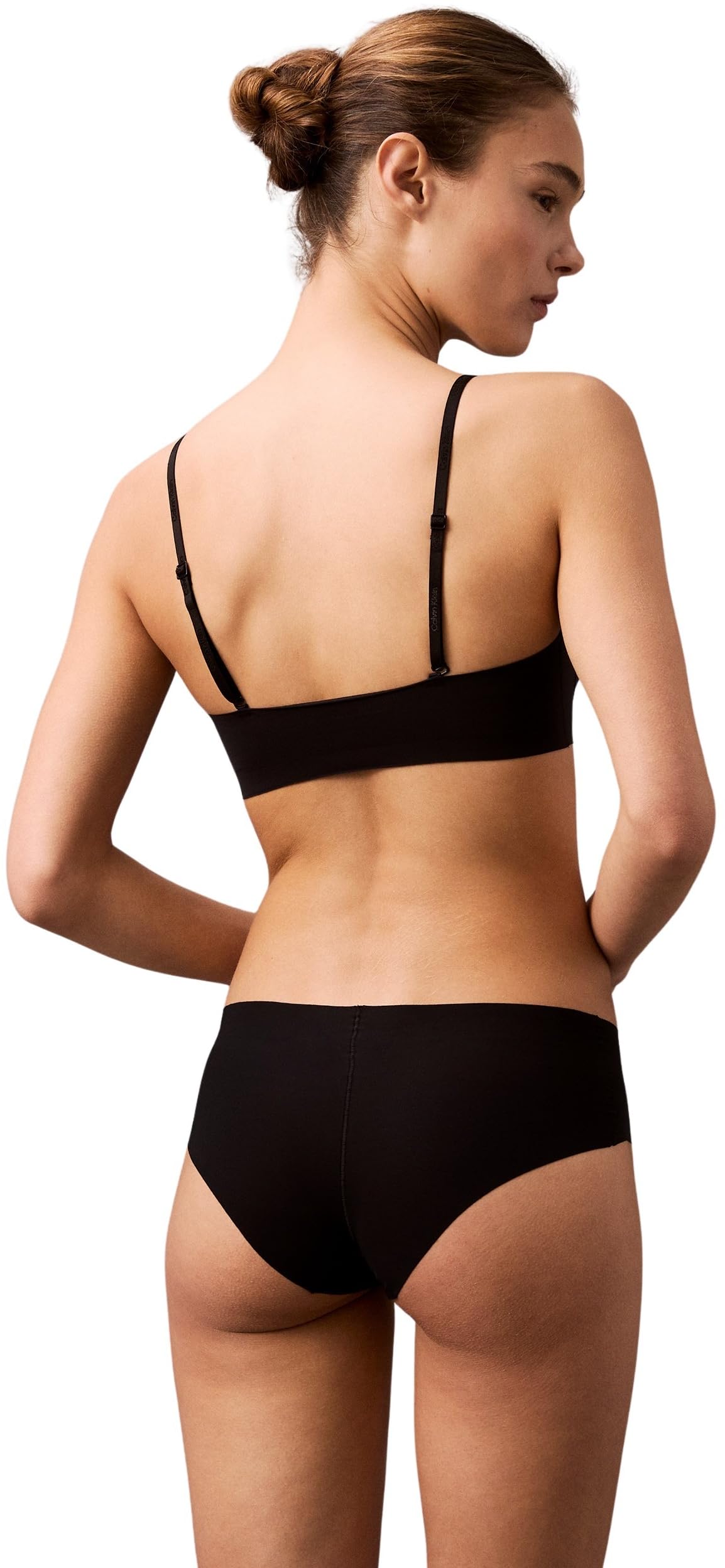Calvin Klein Bralette da Donna Leggermente Foderata LV00QF7142UB1004 Bralette, Nero, L
