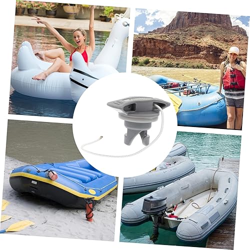 Miniatura 5 de Anneome Cubierta de válvula de aire de kayak, accesorios de spa, inflable, tablones de remo inflables, accesorio de paddleboard, enchufe de repuesto