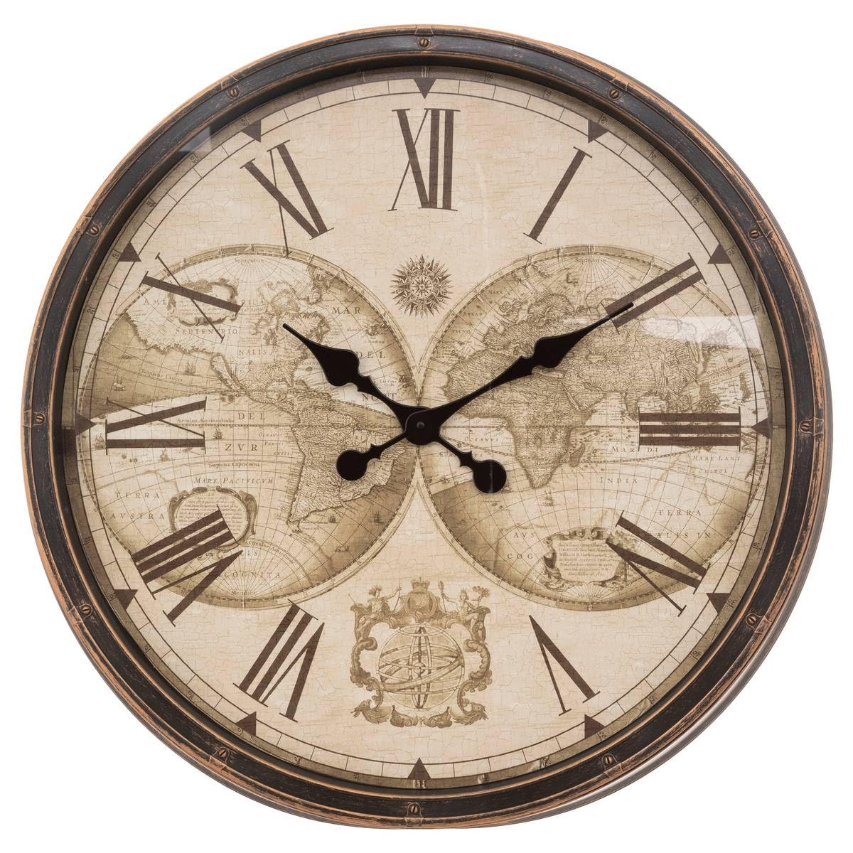 Horloge Tomy D76 cm de chez Atmosphera au design épuré noir