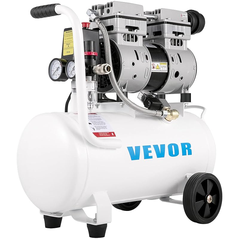 VEVOR Compressore Silenzioso 750W 25L — come un 68 dB