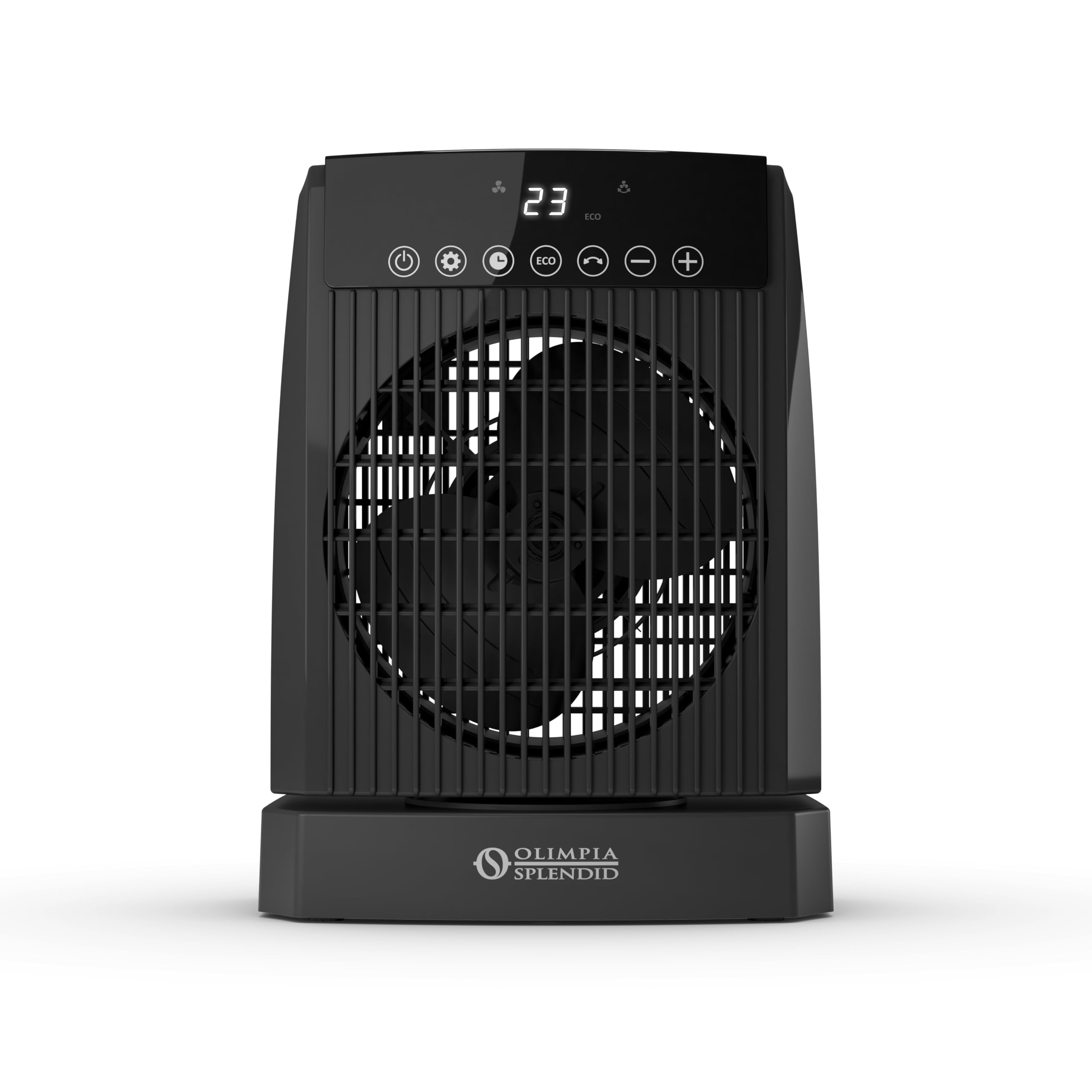 Olimpia Splendid, Caldo Soul, radiateur ventilateur avec puissance jusqu'à 2000W, chauffage, protection IP21, anti-basculement, Eco Mode pour réduire la consommation d'énergie et écran tactile