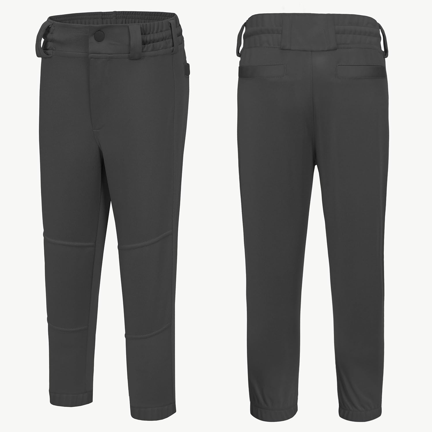 2T-16Y Toddler Youth Boys Baseball Pants - Kids Little Grils Tee Ball Softball Knicker Pants with Belt Loops UPF50+ - Image 2