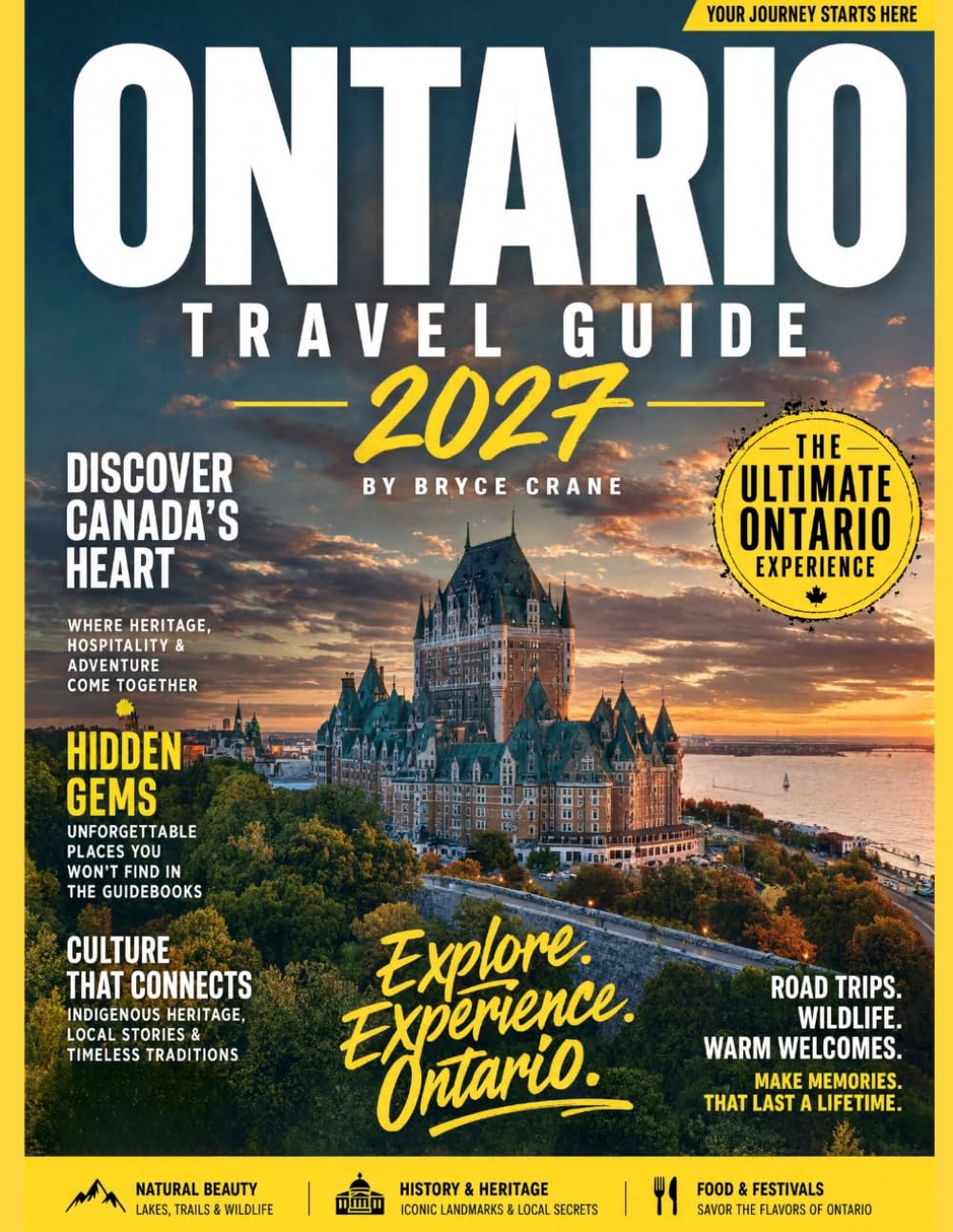 ONTARIO TRAVEL & HISTORY GUIDE 2027: A Practical Guide to Toronto, Ottawa, Niagara Falls, Great Lakes, Historic Towns, Parks, Road Trips, Culture, and Outdoor Experiences Across Ontario