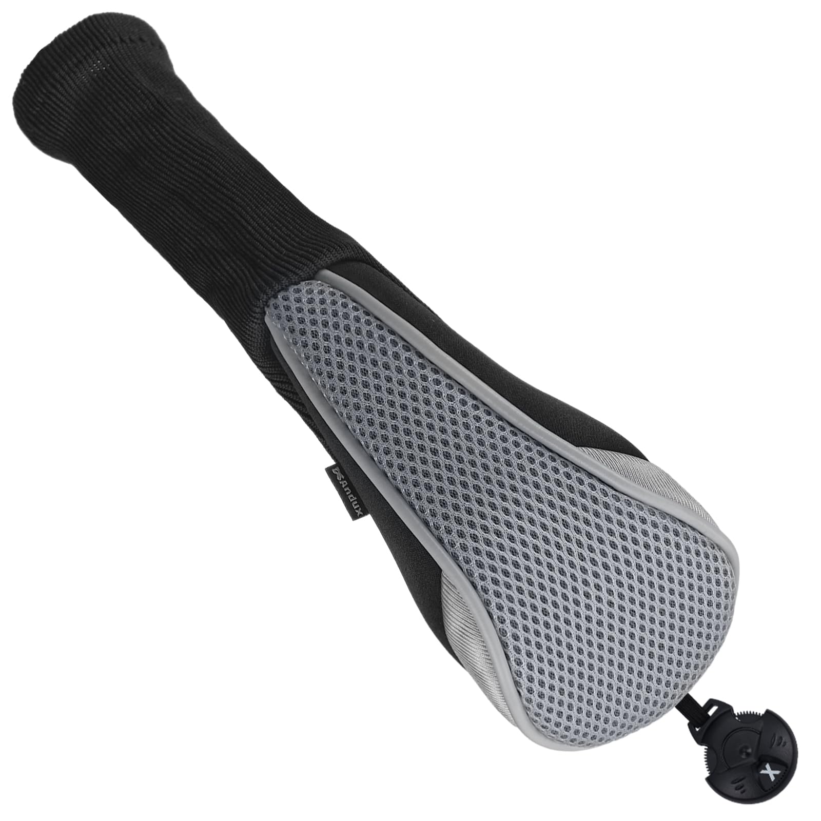 Andux Golf Hybridschläger Habe mit langem Hals, austauschbarer Nummernanhänger, 4 Stück CTMT-02, Grau