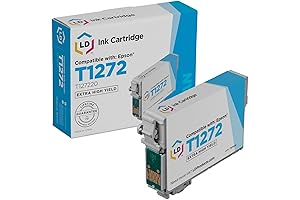 Compatible Ink Cartridge Replacement for Epson 127 T127220 Extra High Yield Cyan
