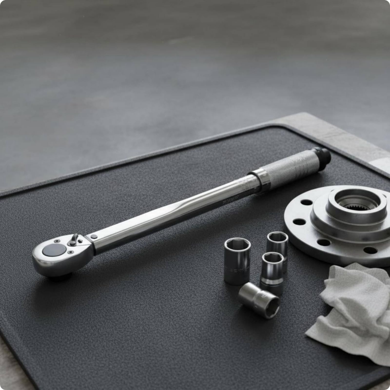Llave Trinquete Tratamiento Electrochapado Ajustable Acabado Pulido, Llave Dinamométrica Preestablecida De 1/2 Pulg. 12.5mm Con Rango De 70-350 Nm