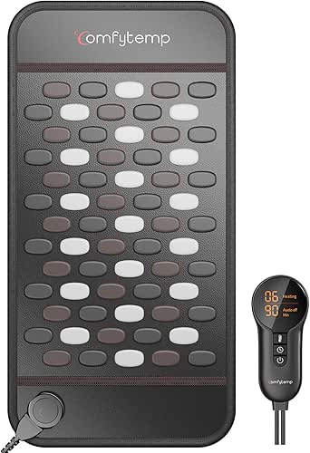 Comfytemp Far Infrared Heating Pad for Deeper Back Pain Relief,