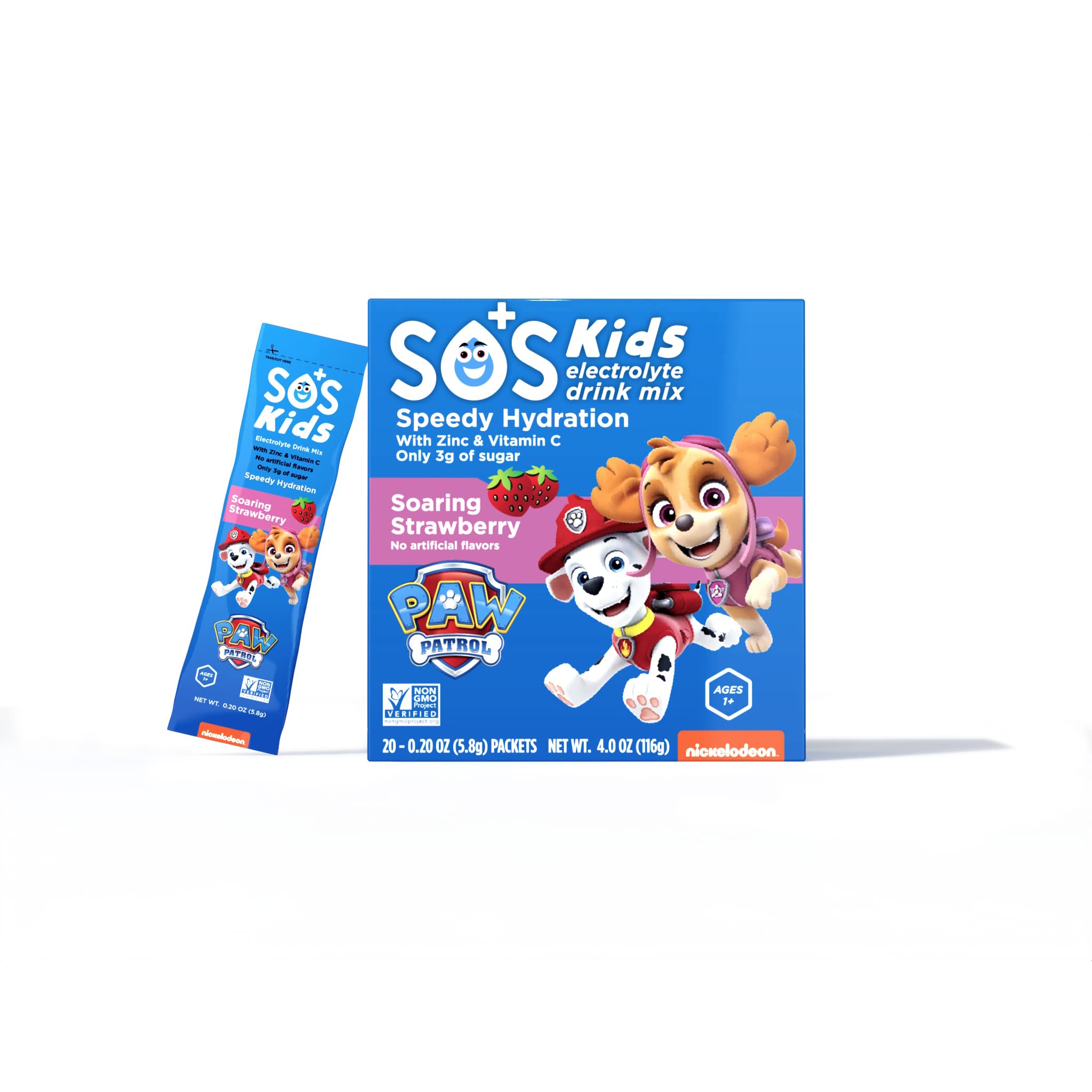 Buy SOS Hydration Kids Paw Patrol Supplement Replacement of Lost Body Water & Salts Sachets