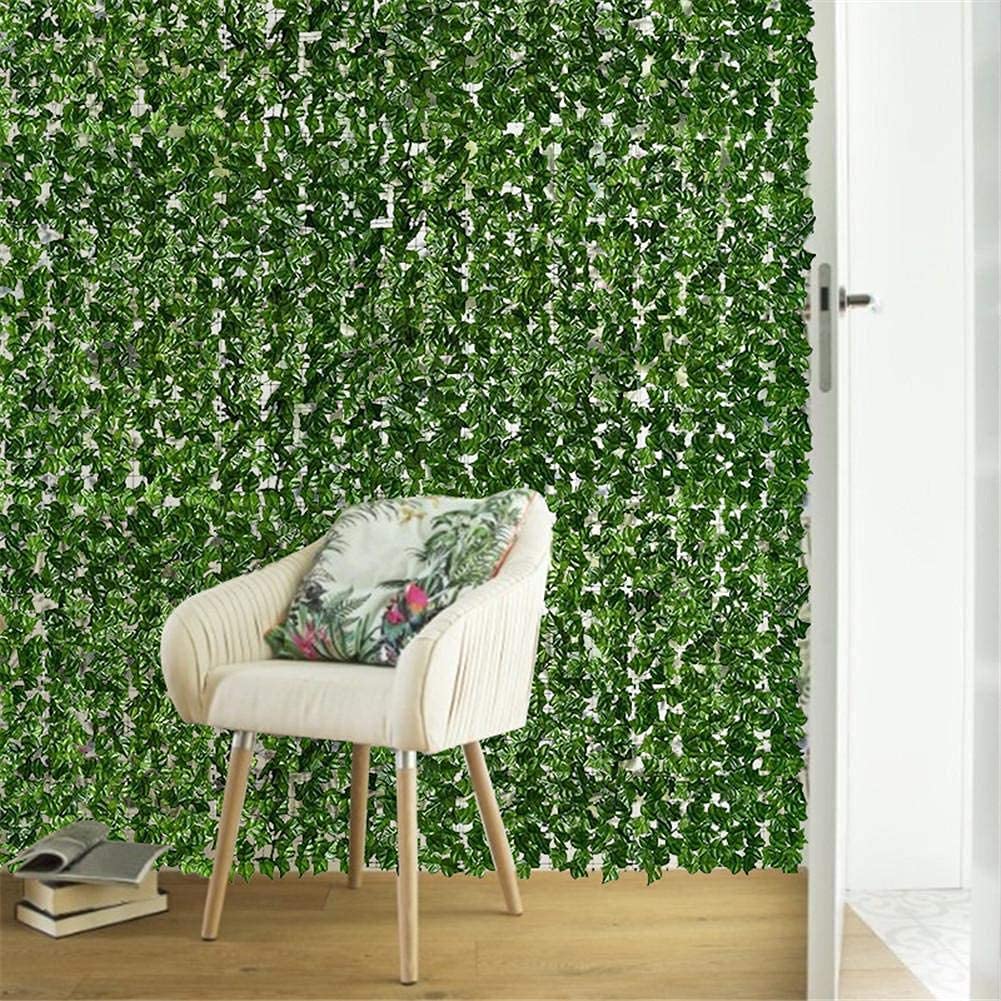 Pantalla De Privacidad De Hiedra Artificial Para Valla, Seto Artificial 100cm X 300cm, Paneles