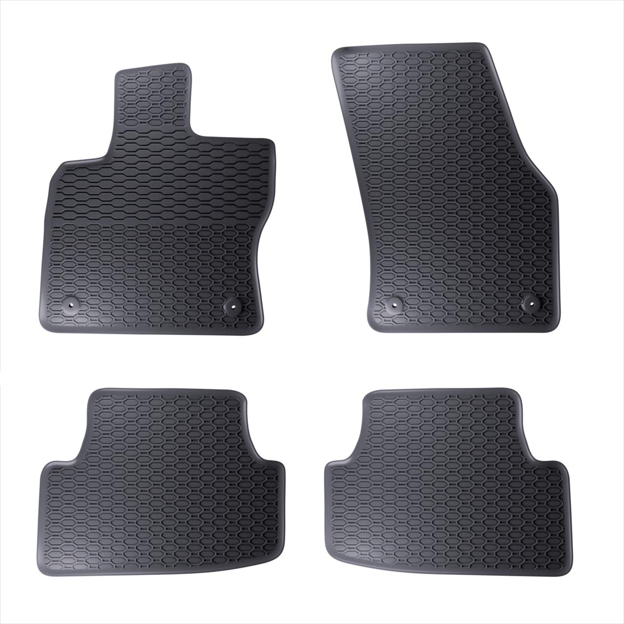 GEYER & HOSAJA Alfombrillas de Goma para Coche 893/4C Compatible con Cupra Ateca (2018-2024), Seat Ateca (2016-) y Skoda Karoq (2017-)