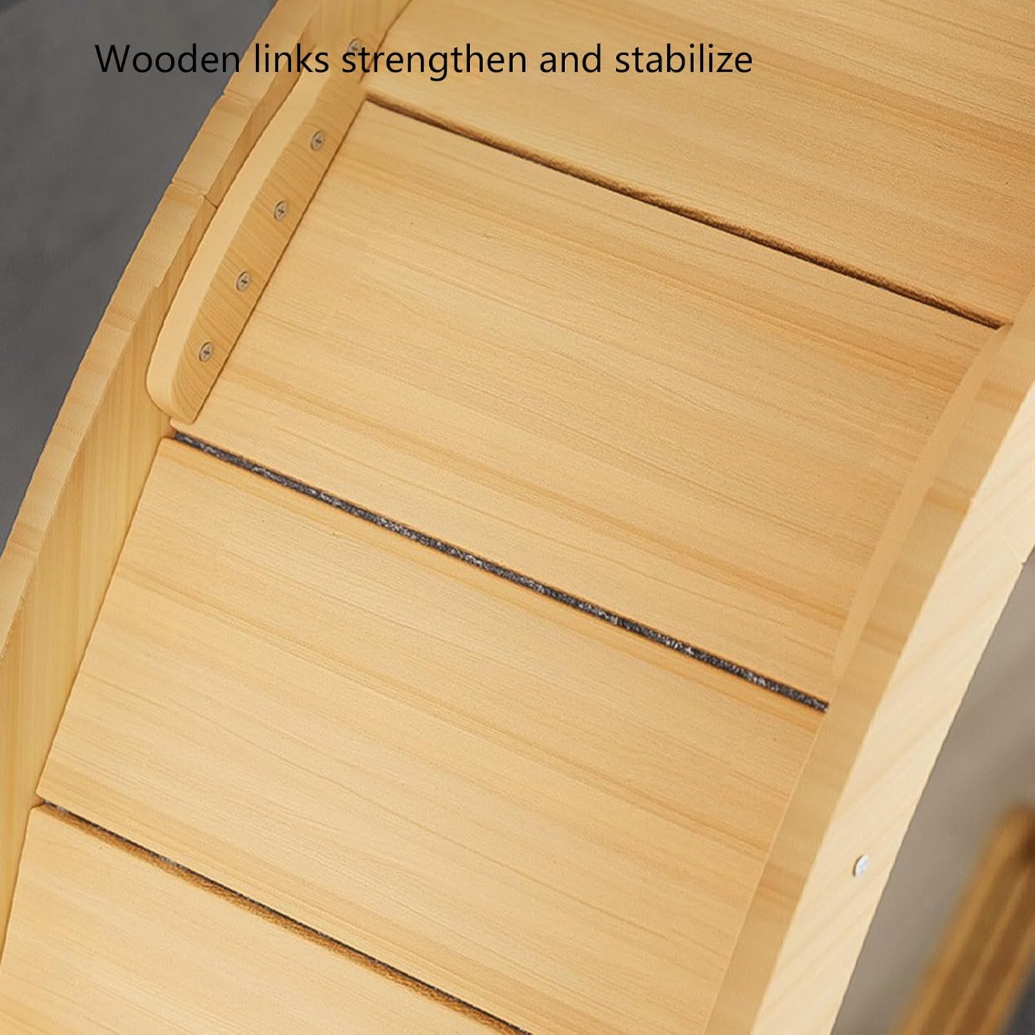 Wood Cats Running Wheel Quiet Treadmill Roller with Detachable Carpet Easy to Interactive Fitness Equipment Large Wheel