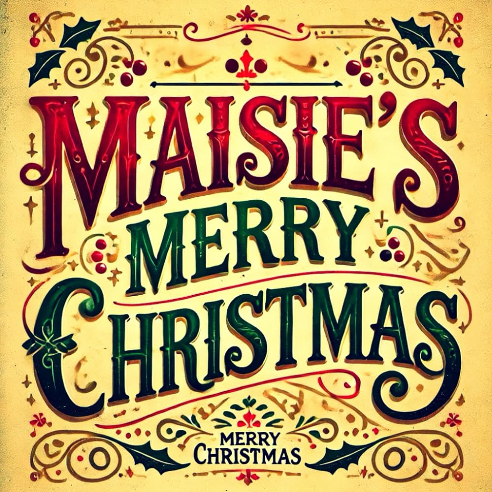 Maisie's Merry Christmas (Large Print Edition): A Heartwarming Holiday Tale of Childhood, Family, and Unexpected Friendships