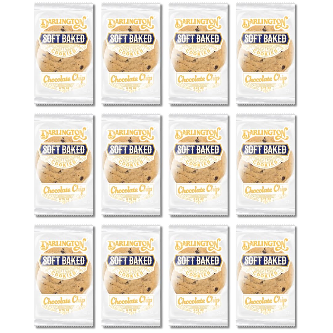 Soft Sugar Cookies, Individually Wrapped, Shelf-Stable, 0.75 oz Each - Just-Baked Taste, No Preservatives, Convenient Snack Pack (Pack of 24)