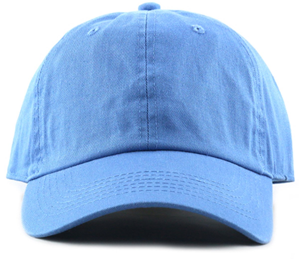 MIRMARU Plain Stonewashed Cotton Adjustable Hat Low Profile Baseball Cap.