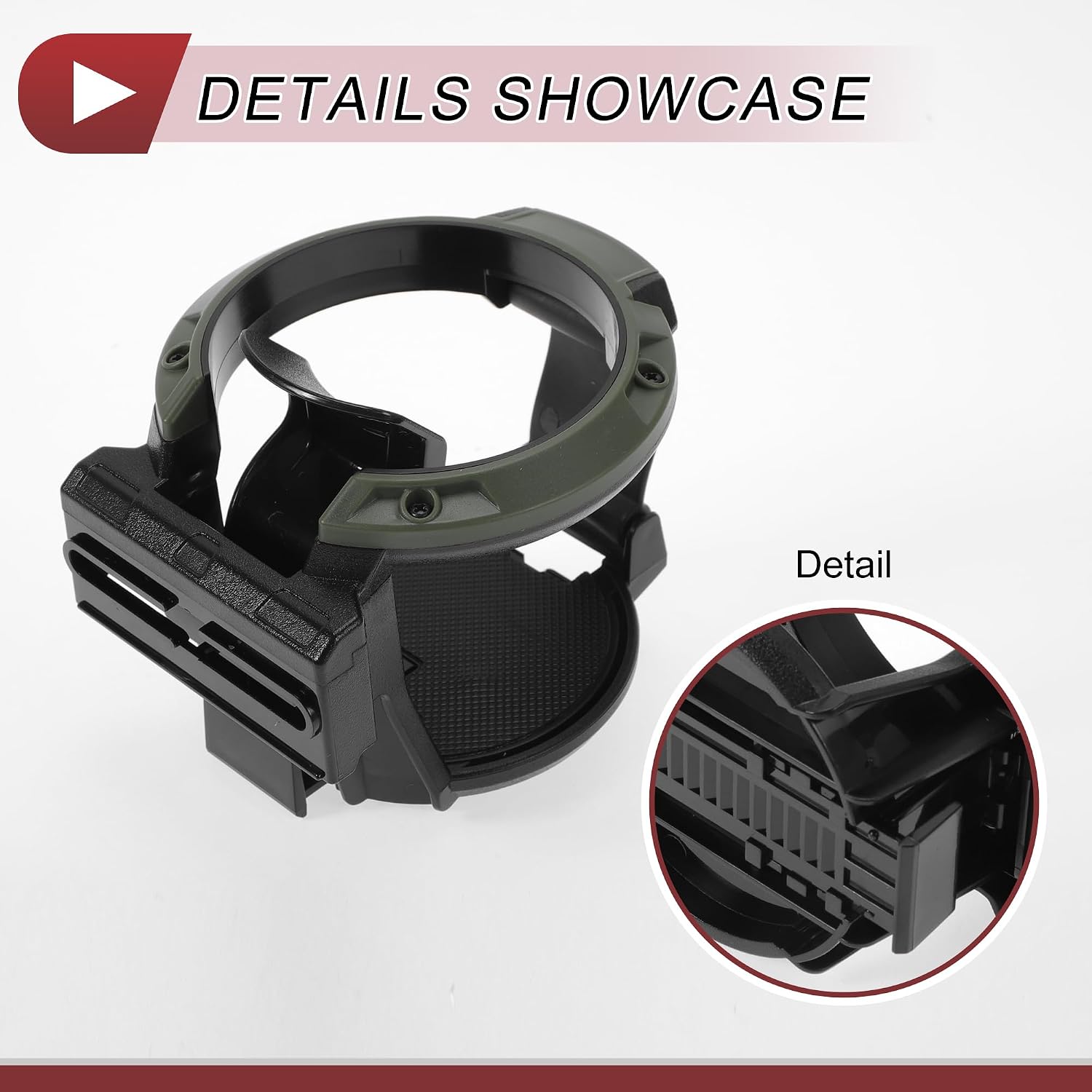 1 Pcs for Most Vehicles Car Cup Holder Air Vent Drink Holder Cup 80x80x95mm Black,Green ABS