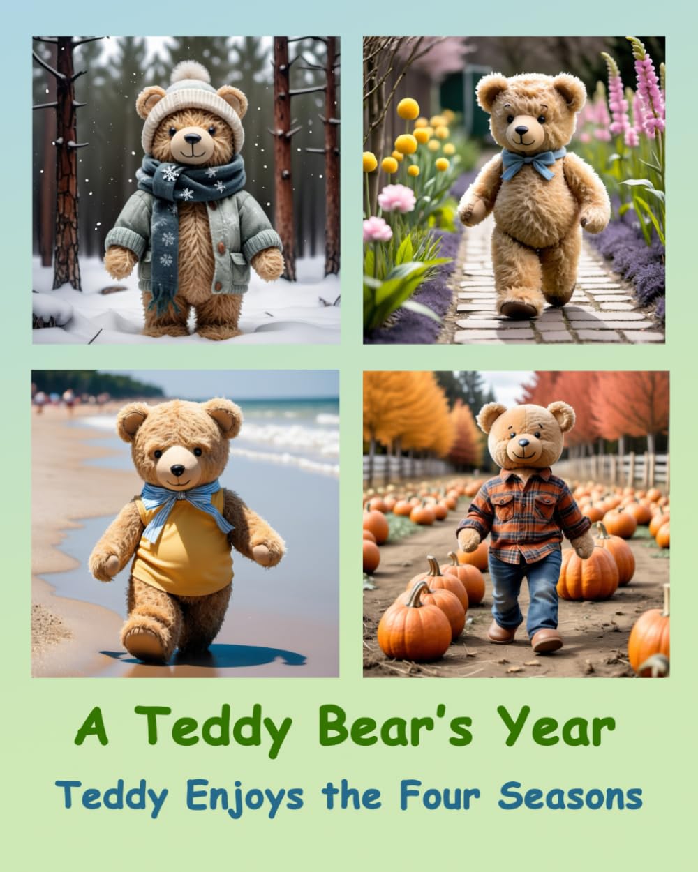 A Teddy Bear's Year: Teddy Enjoys the Four Seasons