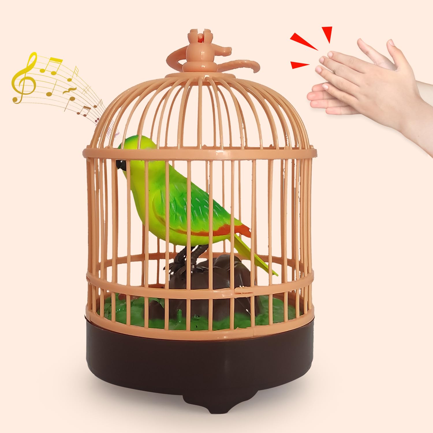 Planet of Toys Kids Talking Parrot Cage for Baby Boys and Girls | Singing Mimicking Recording Repeating What You Say | Interactive Electronic Light Up Smart Toy | Fun Playtime Companion (B0DDH23FSG) Amazon Price History, Amazon Price Tracker