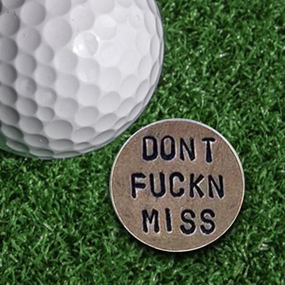 KRRFDP Funny Golf Ball Marker with Humor Naughty Words