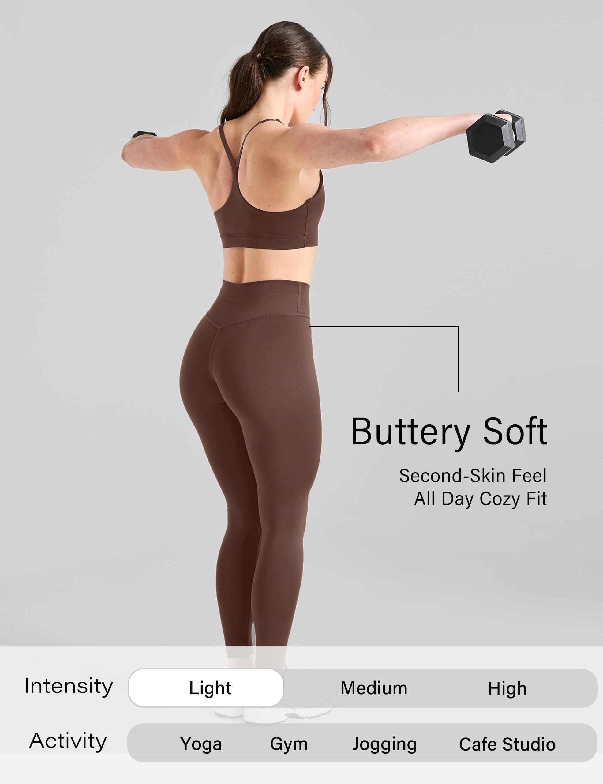 Unthewe Women High Waist Hip Lifting Yoga Pants - Leggings - Classique - Femme