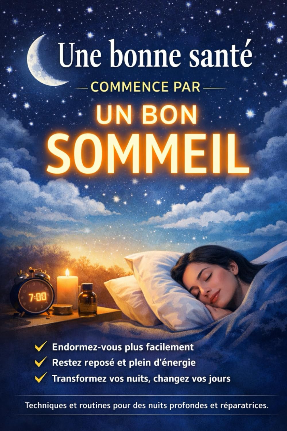 Une bonne santé commence par un bon sommeil: Techniques et routines pour s’endormir facilement, rester reposé et booster votre énergie au quotidien