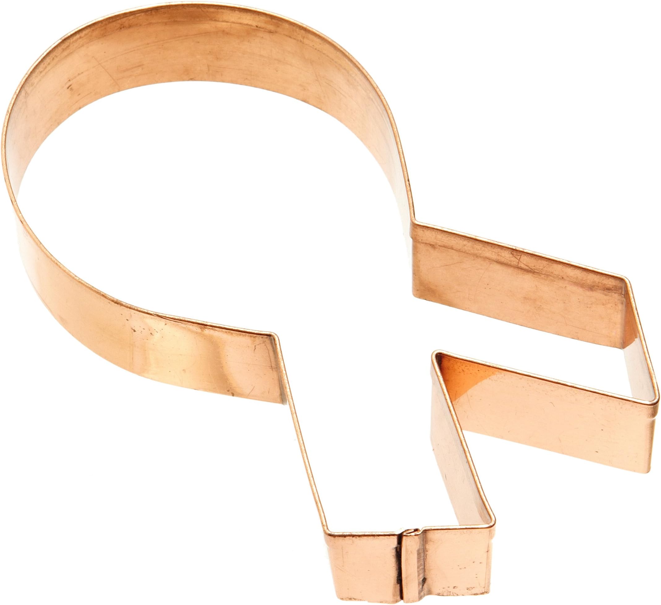 Old River Road Awareness Ribbon Shape Cookie Cutter, Copper