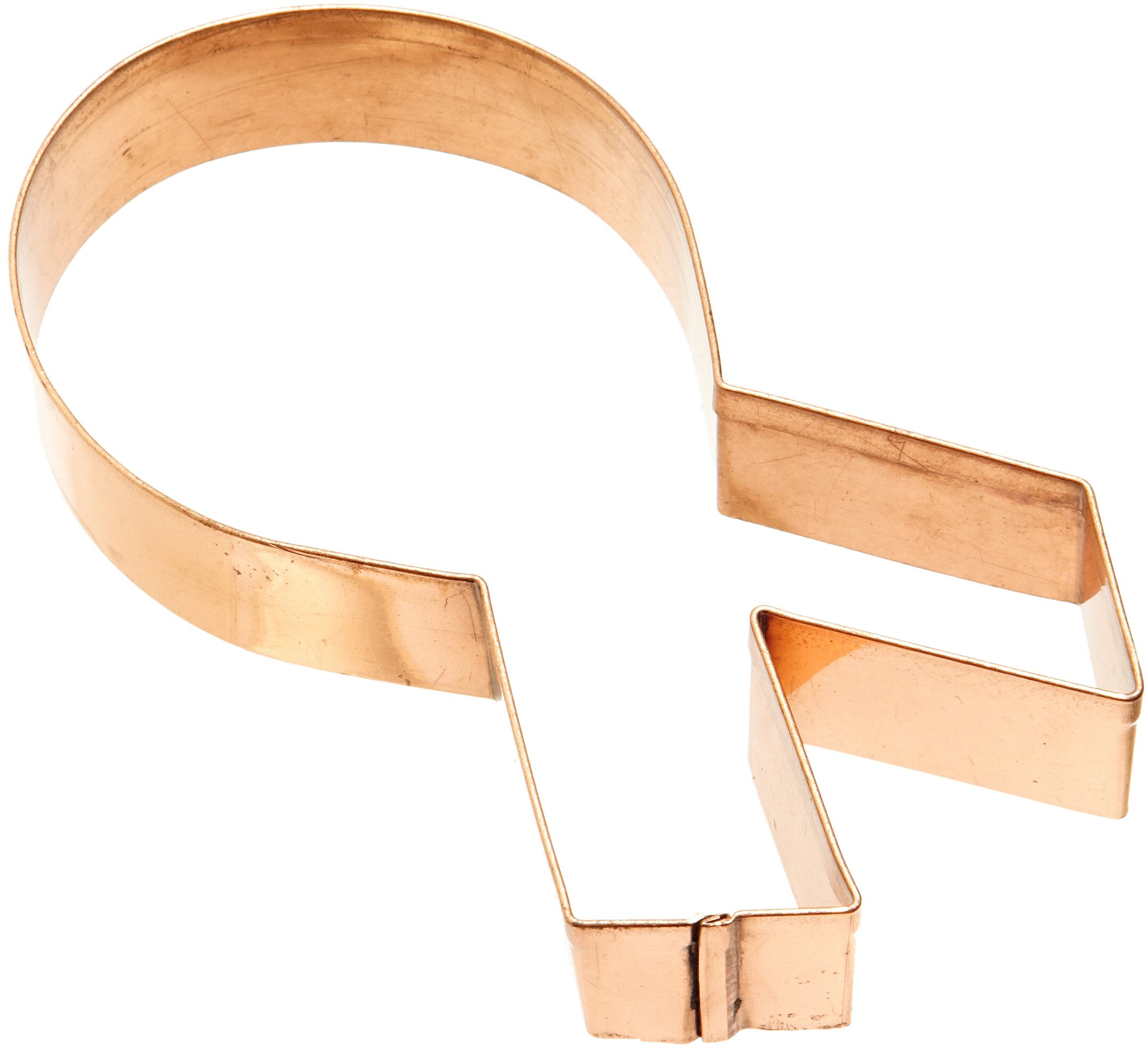 Old River Road Awareness Ribbon Shape Cookie Cutter, Copper