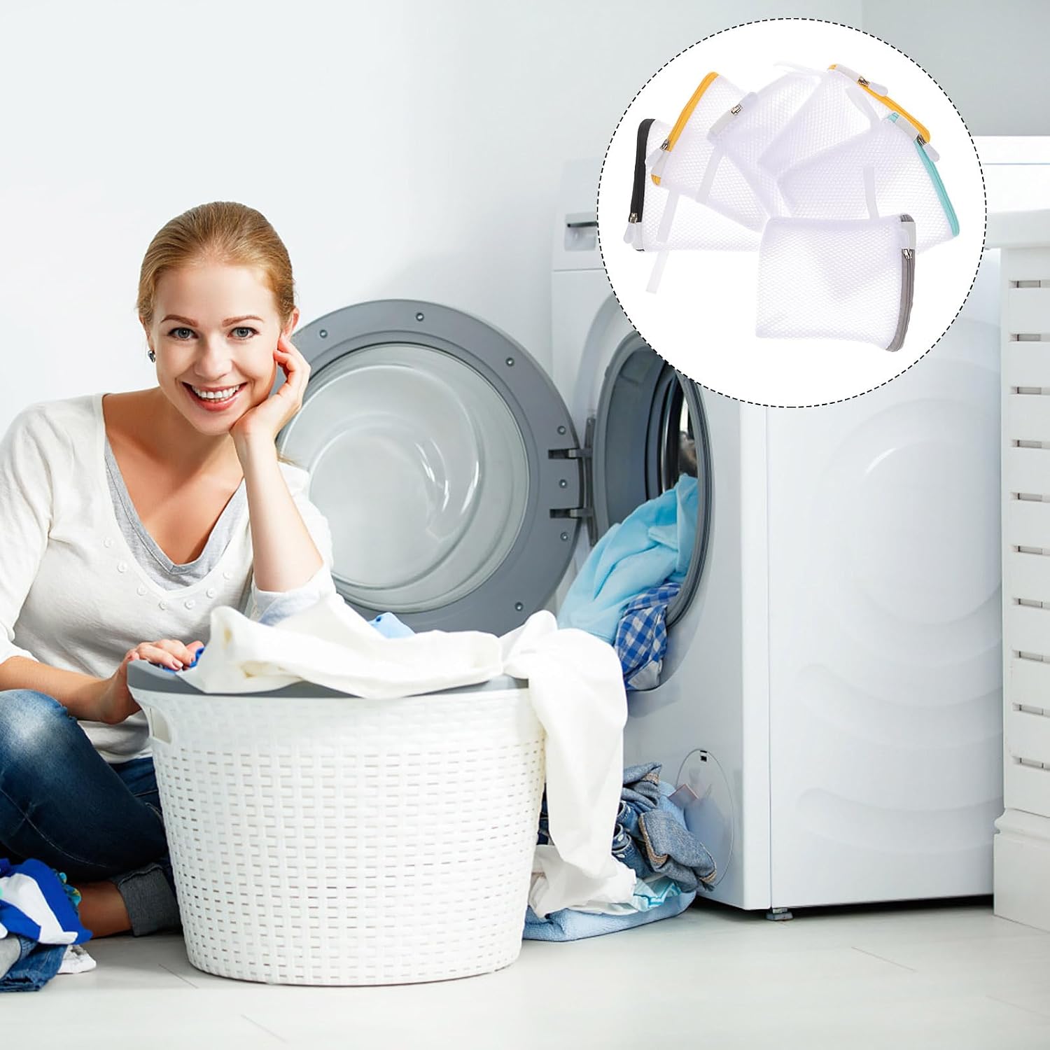 12-Pack Mesh Laundry Bags for Washing Machine Laundry Mesh Bags for Delicates Foldable Travel Packing Organizers Lightweight Washing Bags to Protect Garments and Separate Clean Dirty Clothes image 2