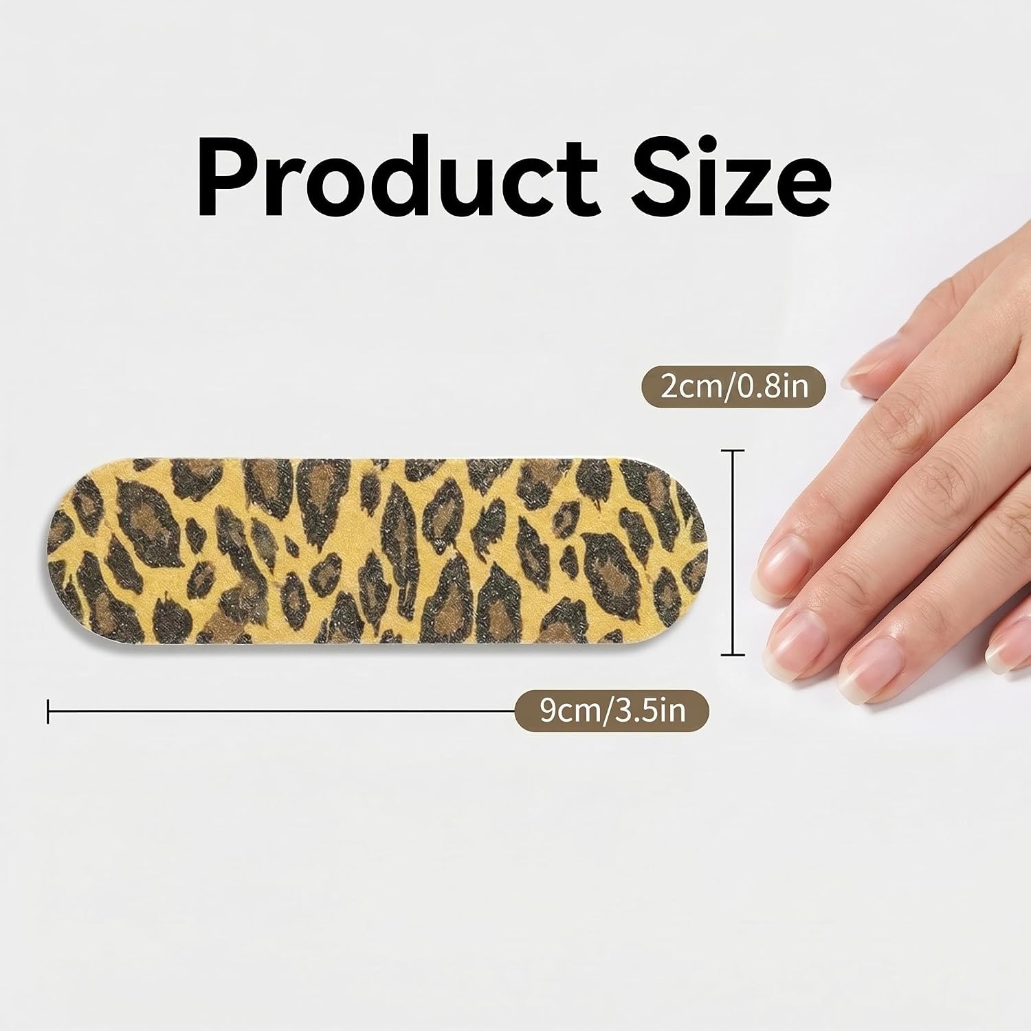 100 PCS Mini Patterned Nail Files, 180 Grit Professional Emery Boards image 5
