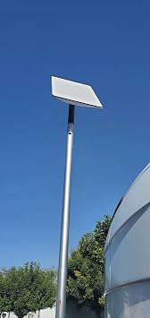 EEZ RV Products 10ft Retractable Aluminum Pole with Starlink Adapter Installed Gen2 Suitable for Ladder Mounting Bracket and Bumper Mounting Bracket Brackets Sold Separately