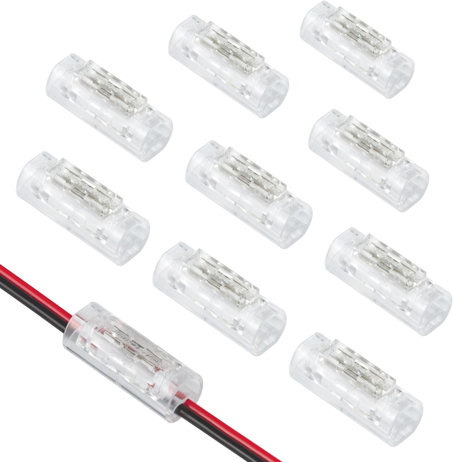 Armacost Lighting 2 Pin LED Strip Light Wire to Wire Connectors (10 Pack) 564123