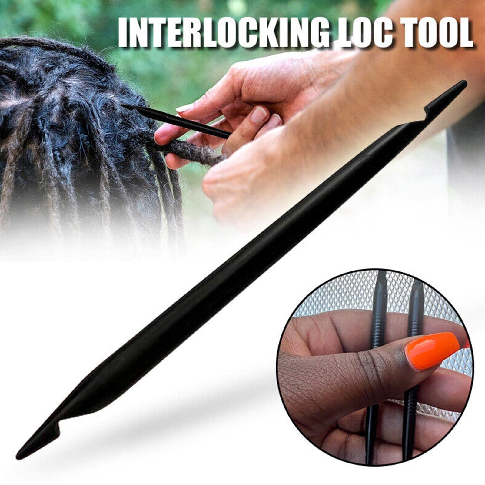 Aiguille à Crochet Double Pour Dreadlocks - Outil De Resserrage Et Entretien Des Locs, En ABS - 3