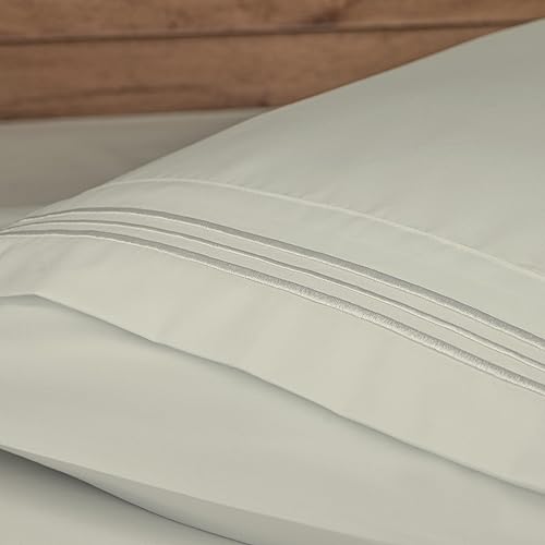 Miniatura 9 de Sábanas tamaño King  Sábanas y fundas de almohada de 6 piezas  Lujosas sábanas de microfibra suave de 3.53 ozm, transpirables y refrescantes, con