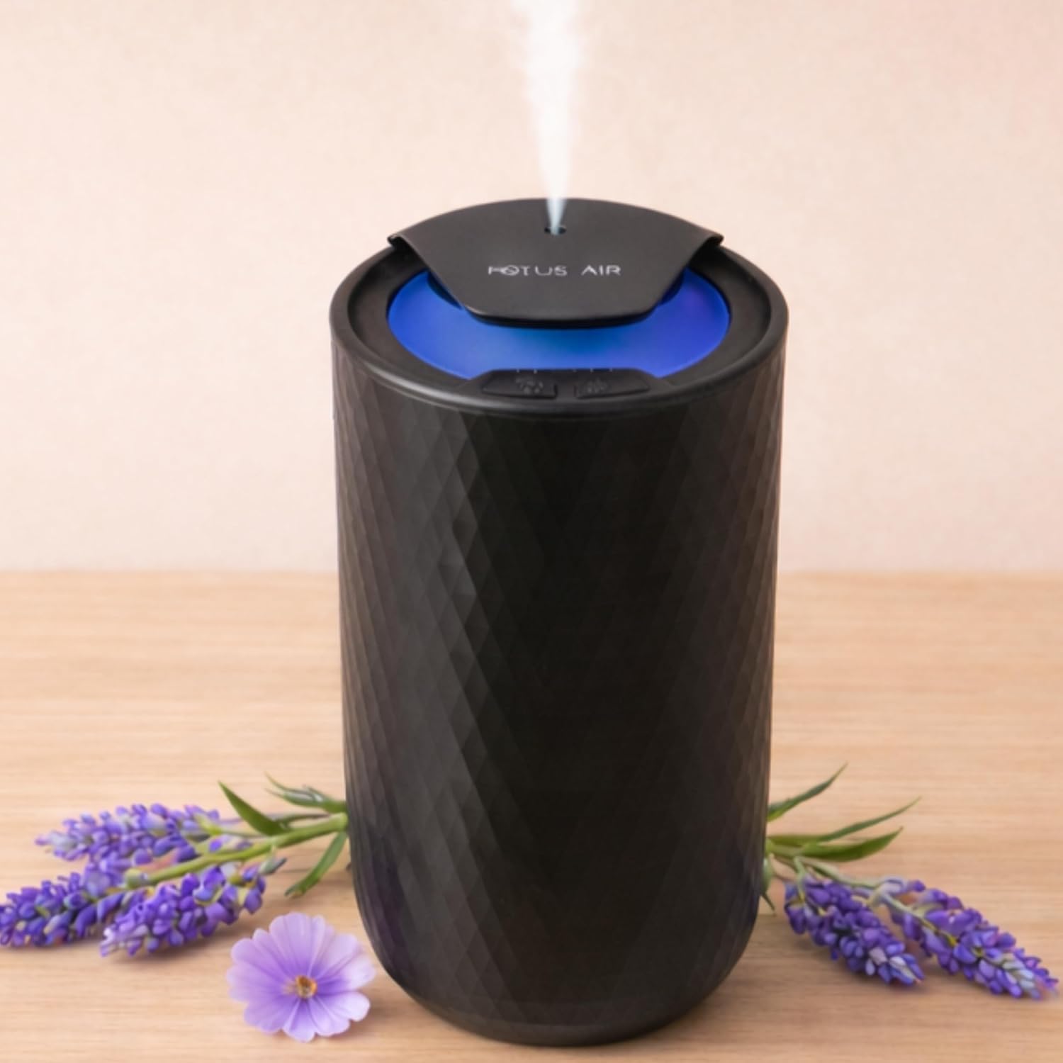 Waterless Essential Oil Diffuser – Portable Cordless Aromatherapy Diffuser for Home, Car, Office – 3 Mist Levels - 4 Timer Modes - 15ml Oil Capacity - USB-C Rechargeable (1, Black)