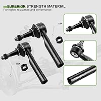 Vista 3 de SCITOO Kit de suspensión de 6 piezas, 2 eslabones de barra estabilizadora, 2 extremos exteriores de barra de acoplamiento interiores para Cadillac