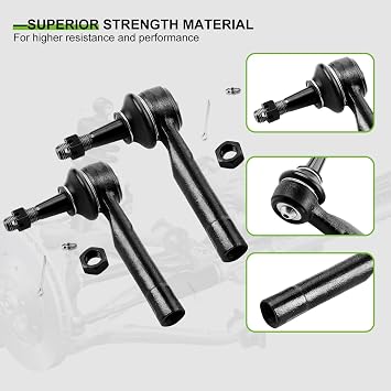 SCITOO 6pcs Suspension Kit 2 Sway Bar Links 2 Outer 2 Inner Tie Rod Ends for Cadillac Escalade EXT for Chevrolet Avalanche 1500 02-06 Silverado 1500 for GMC Sierra 1500 99-06 Tahoe Yukon 01-06 4WD
