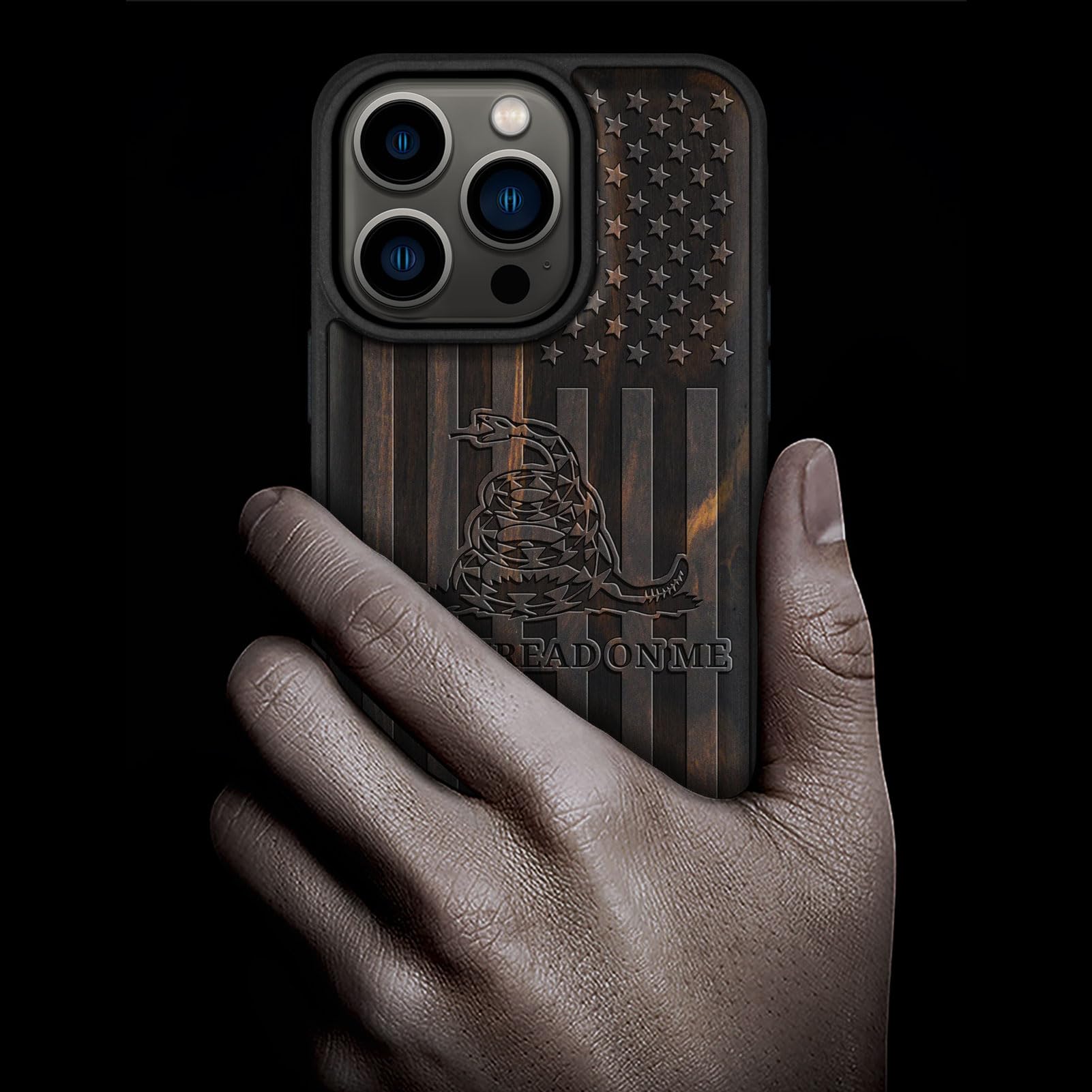 Amazon.com: Carveit Wood Case for iPhone 15 Pro, Patriot Flag