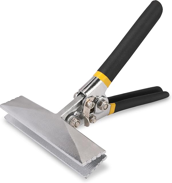 Hurricane Sheet Metal Hand Seamer, 6 Inch Straight Jaw Sheet Metal Bender Tools for Flattening Metal,Double Dipped Cushion Handle