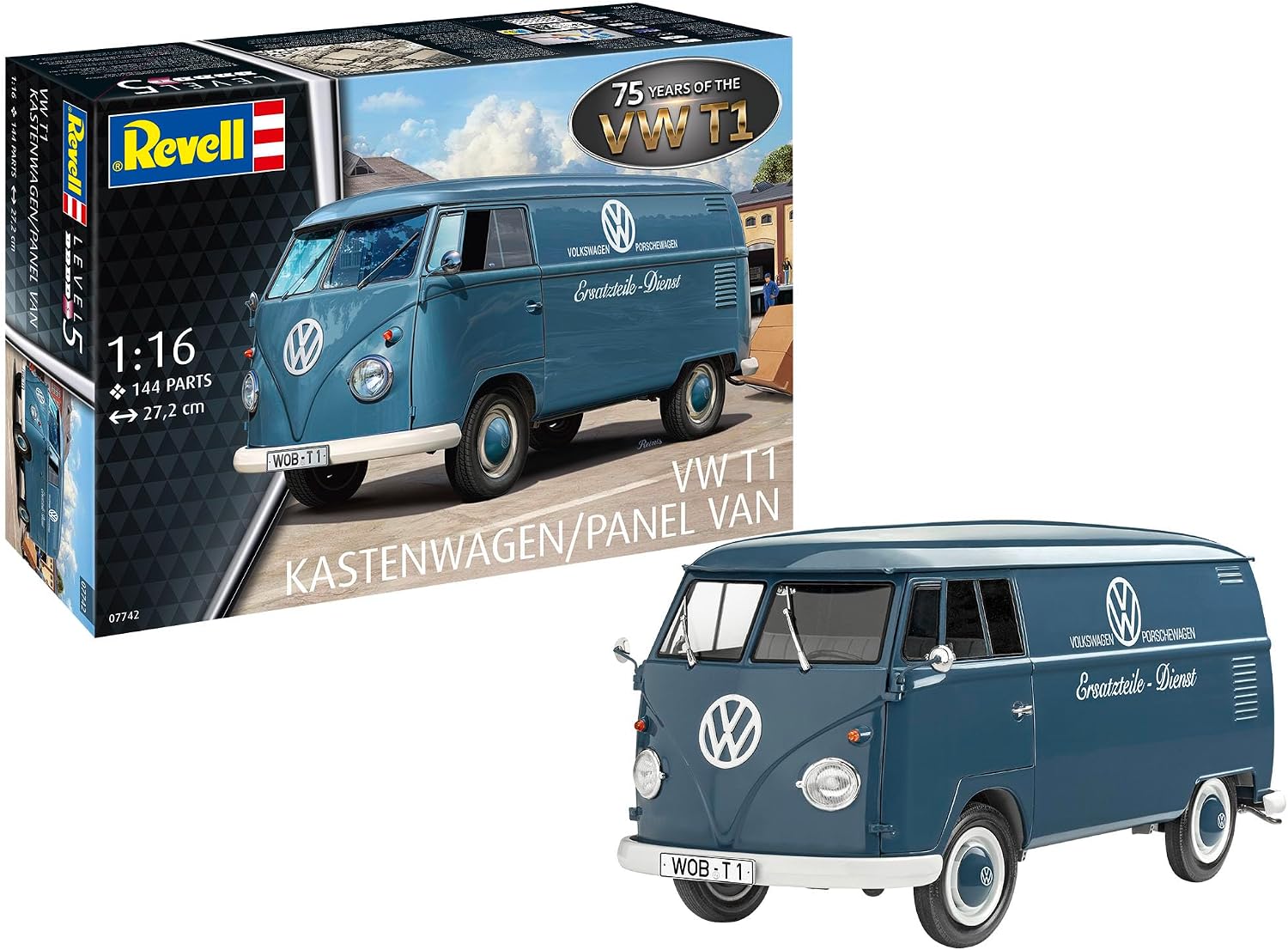 Revell Model making VW T1 Panel Van - 75 years VW T1