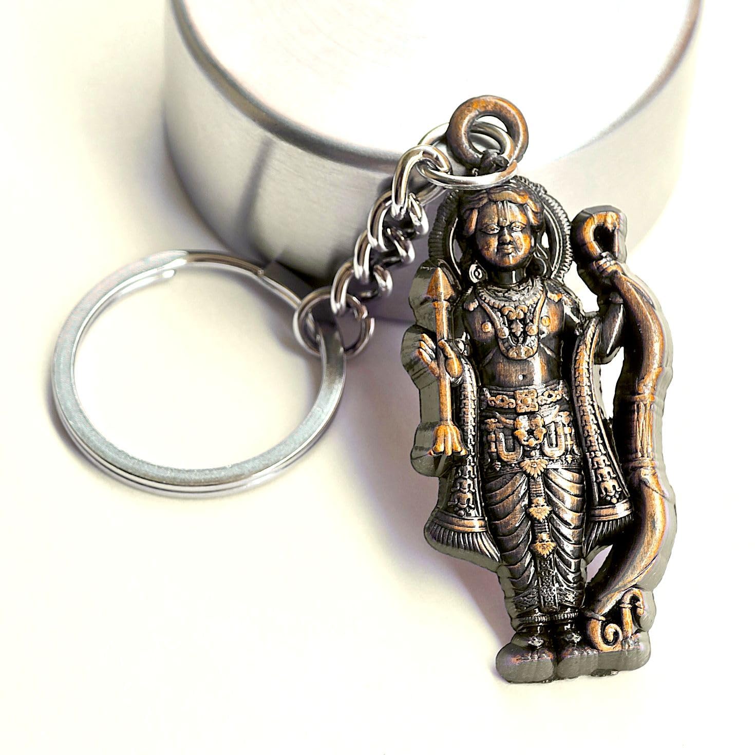 ayoshri Lord Shree Ram Double Sided Metal | Metallic Keychain Keyring Gift For Men, Women, Boys, Girls and Friends-picture-27