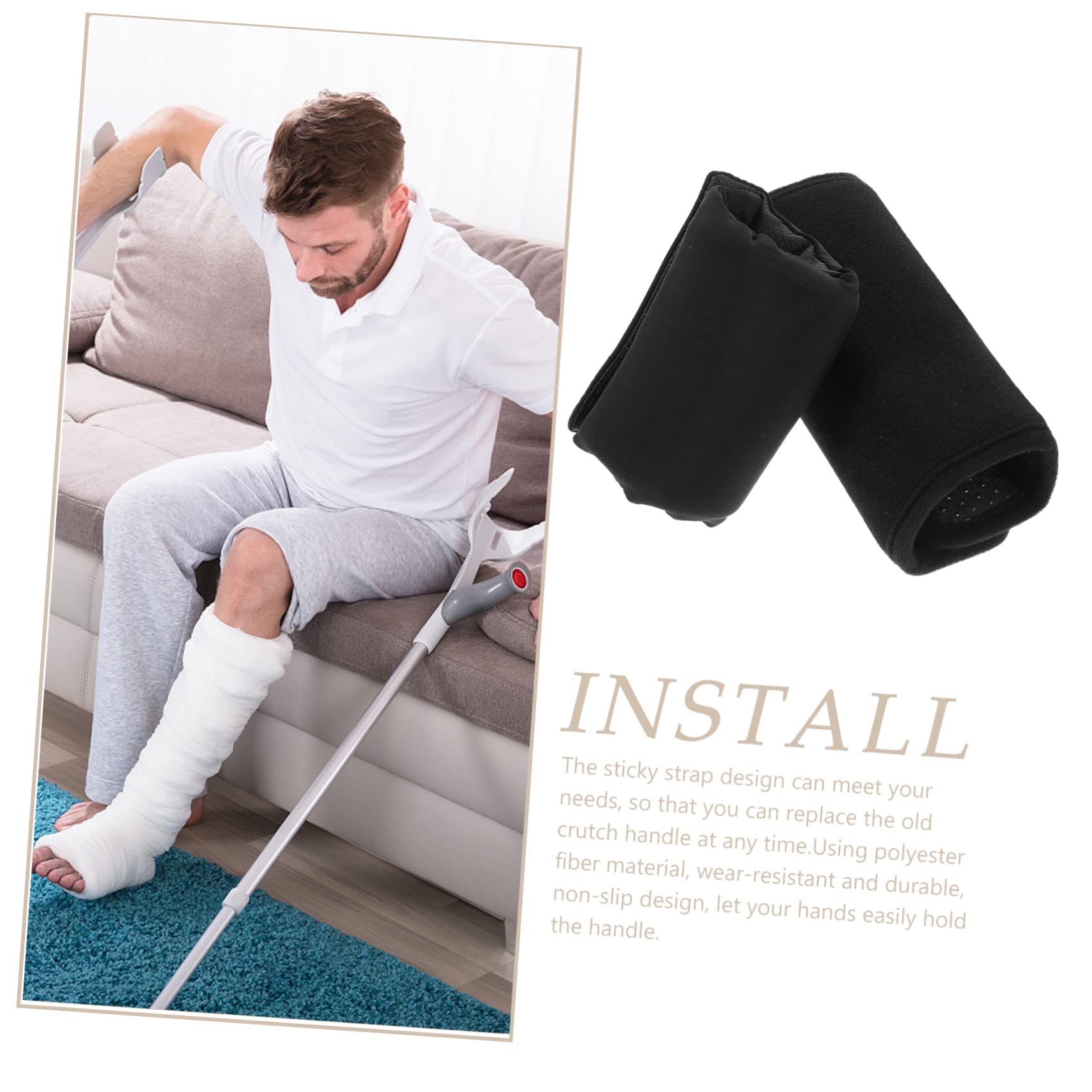Beaupretty 3juegos Almohadillas Para Muletas Cojín Para Axilas y Empuñadura De Crutch y Cómodo Para Accesorio Práctico y De Limpiar