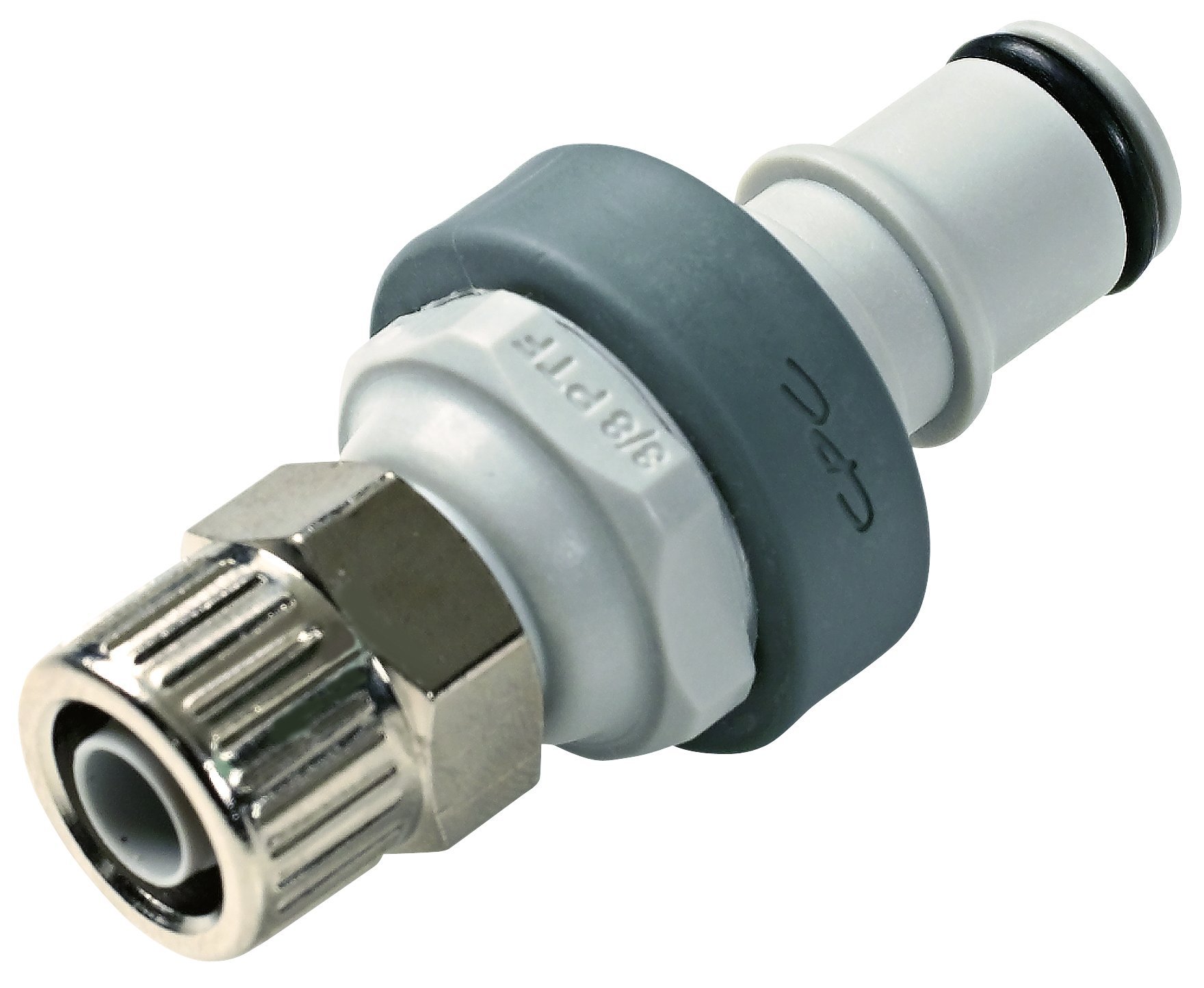 Colder Products Company NS4D20006 Polypropylene/ABS Tube Fitting, Insert, Shutoff, In-Line, Ferruless, PTF, 1/4