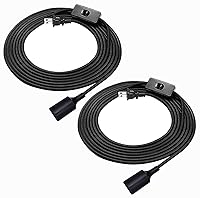 Vista 10 de HESSION - Cable de extensión colgante para farol, cable de lámpara de 5.9 pies, máximo 360 W, interruptor de encendido/apagado E26/E27, iluminación