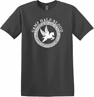 Camp Half Blood Shirt, Unisex Camp Half Blood T-Shirts for Men and Women (Youth Medium, Charcoal)