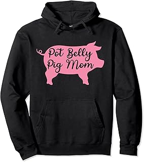 Pot Belly Pig Mom Pullover Hoodie