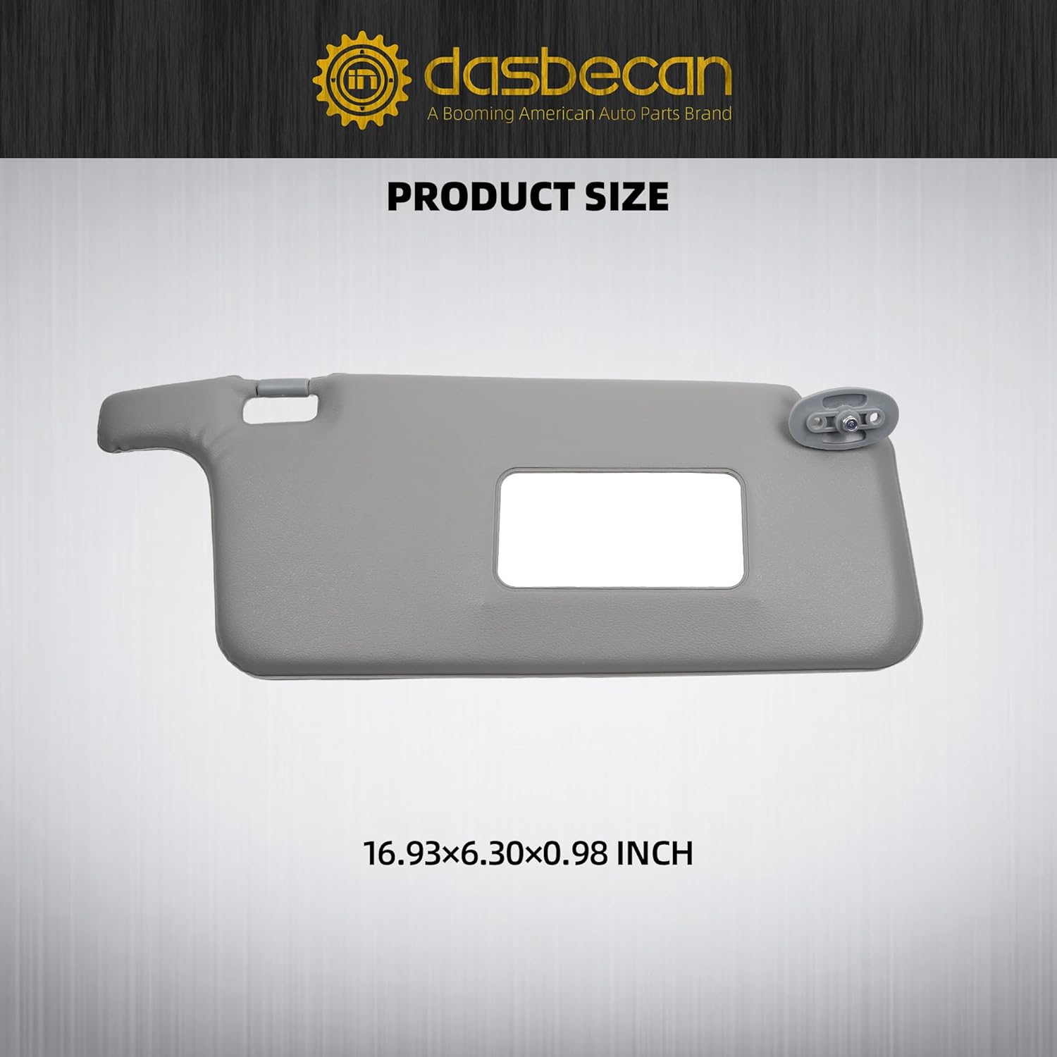 Dasbecan Left and Right Sun Visor Compatible with Honda Civic 1996-2001 iES CX DX EX EXR HX LX Gray Replacement