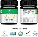 New Zealand Honey Co. Raw Manuka Honey UMF 28+ | MGO 1450+, UMF Certifié (8.8oz)