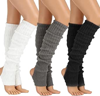 MOAZIFI 3 Paar Winter Stulpen Damen 40cm Gestrickte Leg Warmers moazifi-3-paar-winter-stulpen-damen-40cm-gestrickte-leg-warmers